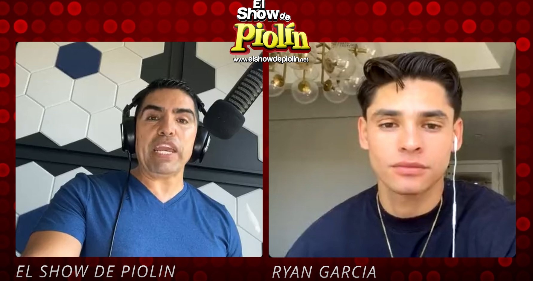 Ryan García en entrevista en El Show de Piolín