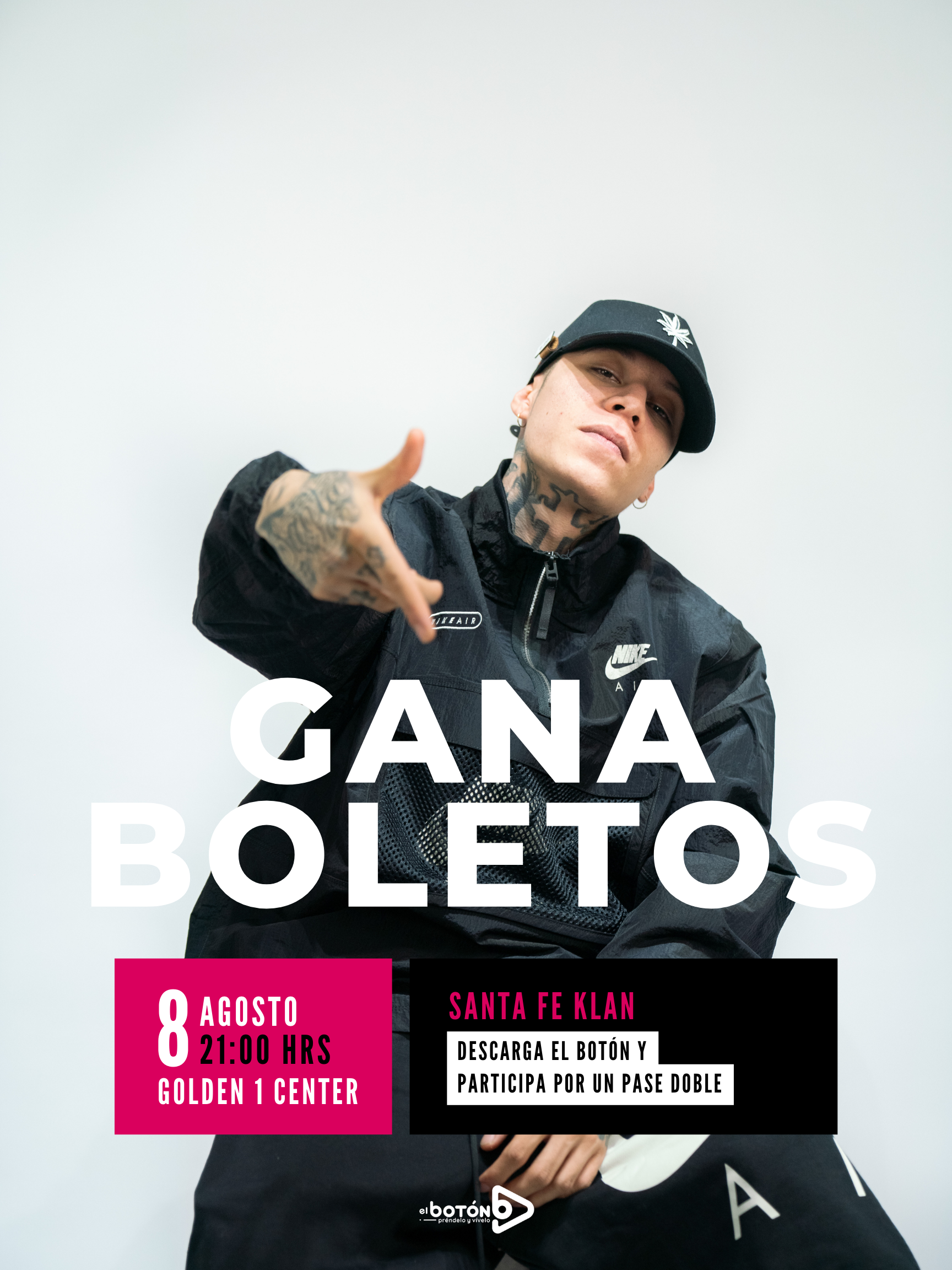 Boletos Santa Fe Klan ¡Gana Boletos Para El Show De Santa Fe Klan En Sacramento! - 2026 - El Botón