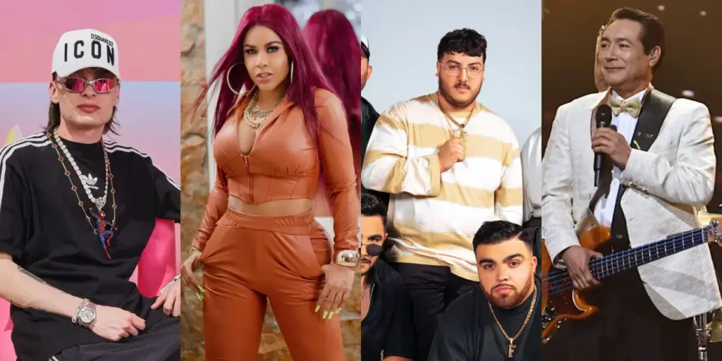 Portada Cuatro ¡Peso Pluma, Los Ángeles Azules Y La Factoria En Los Latin Billboard! - 2026 - El Botón