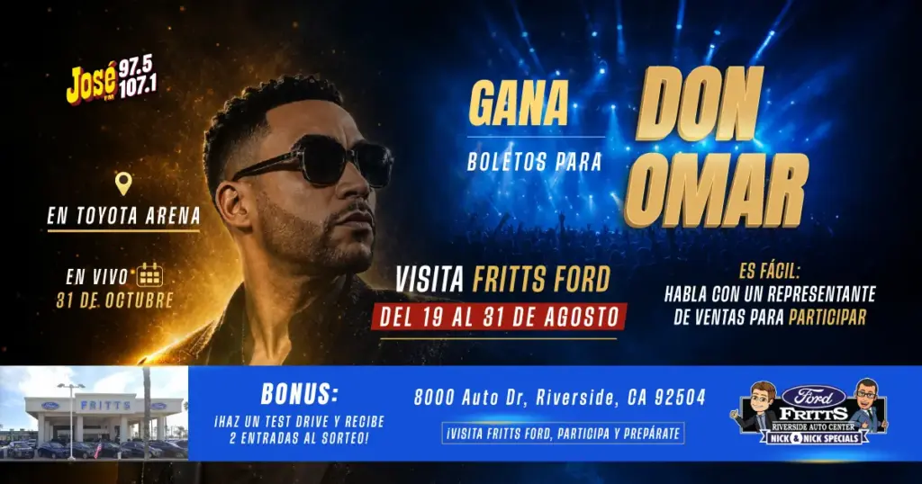 Socialmediapost1200X630 Frittsfordaugust2026 1 1 Specific Rules: Fritts Ford Te Lleva A Ver A Don Omar - 2026 - El Botón